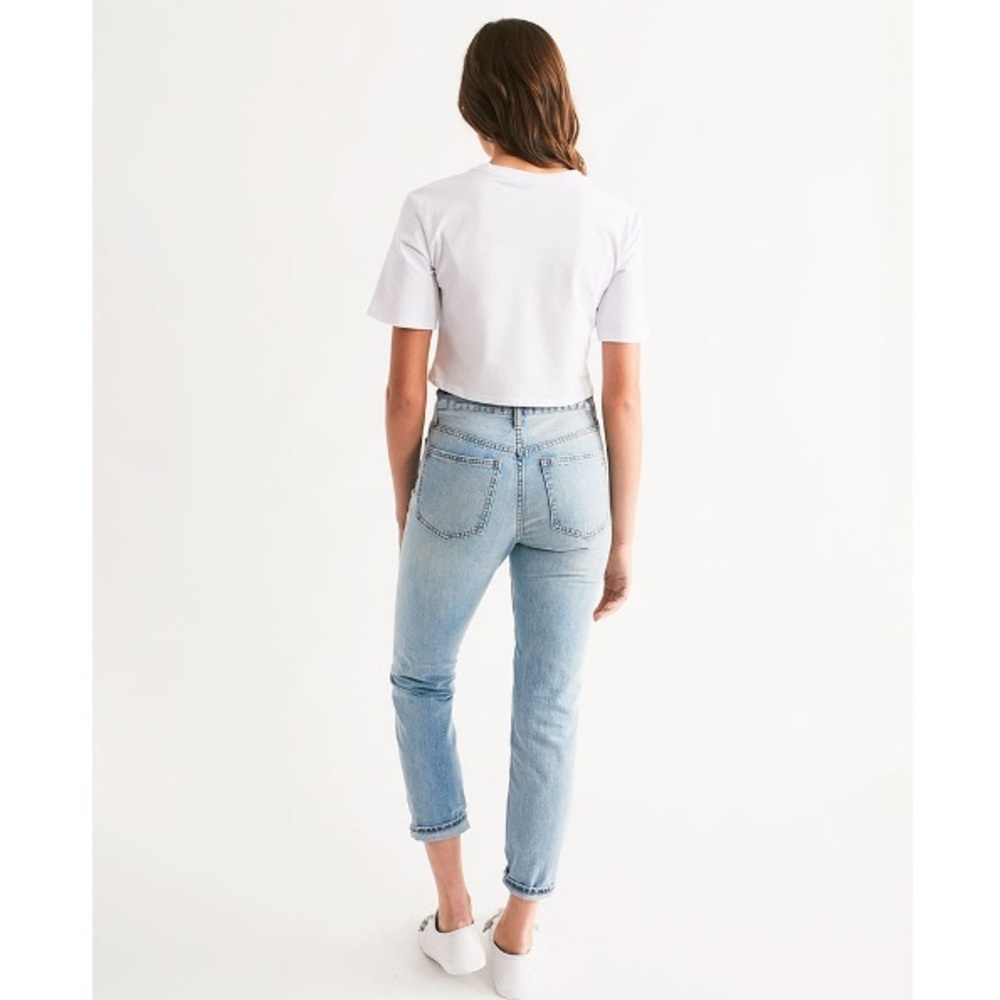 Haute Mess Loose Fit Boxy Cropped Tee NWT - Picture 4 of 6
